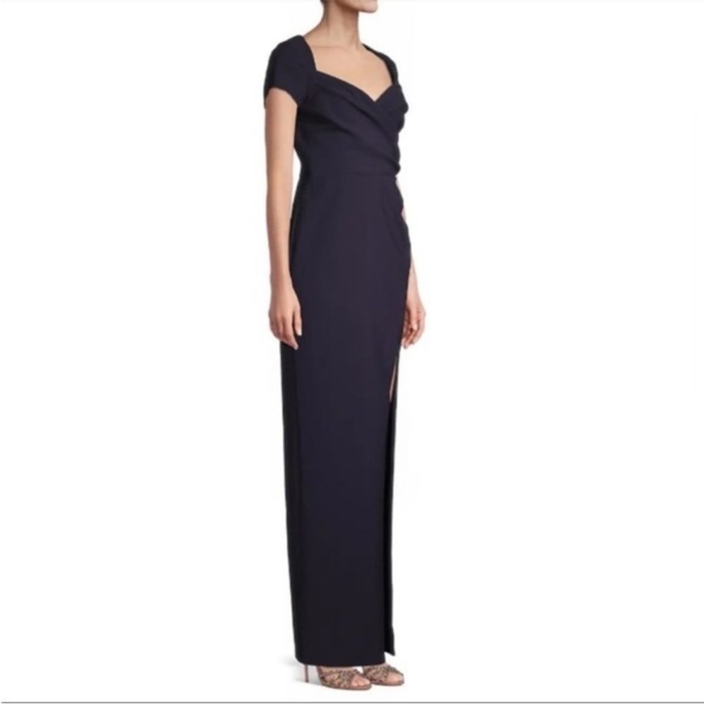 NWT LIKELY Kenrick side slit column gown - Picture 4 of 10